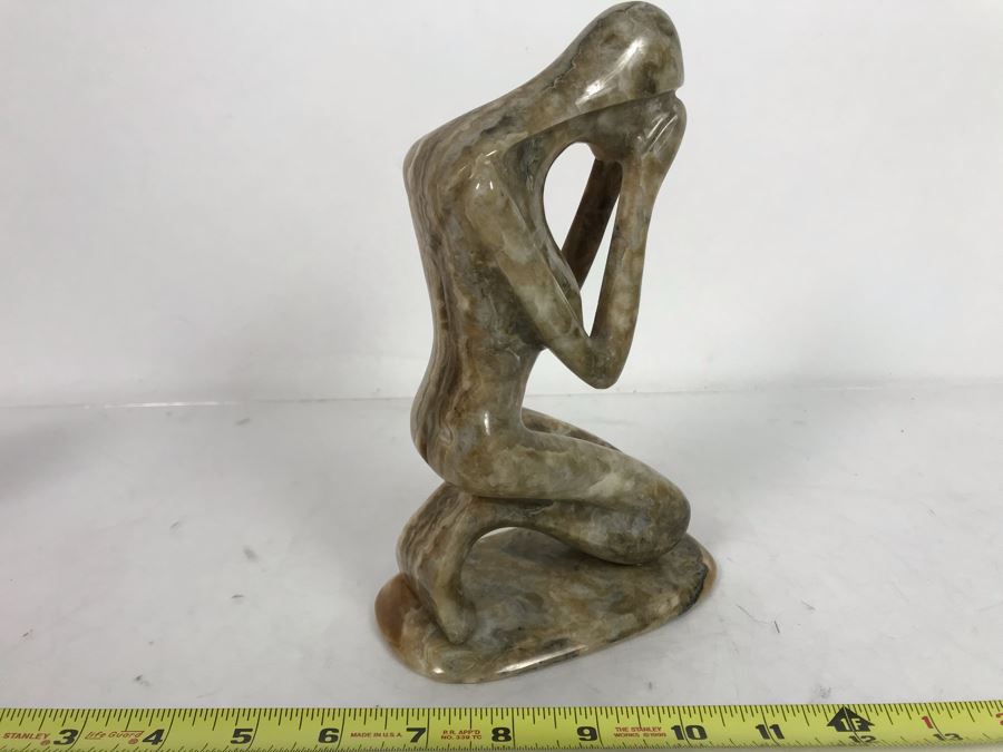 Carved Stone Sculpture Unsigned 5.5W X 3D X 8.5H [Photo 2]