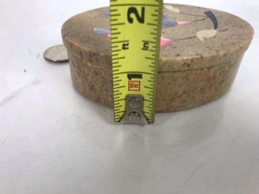 Inlaid Stone Box 4W X 3D X 1.25H [Photo 11]