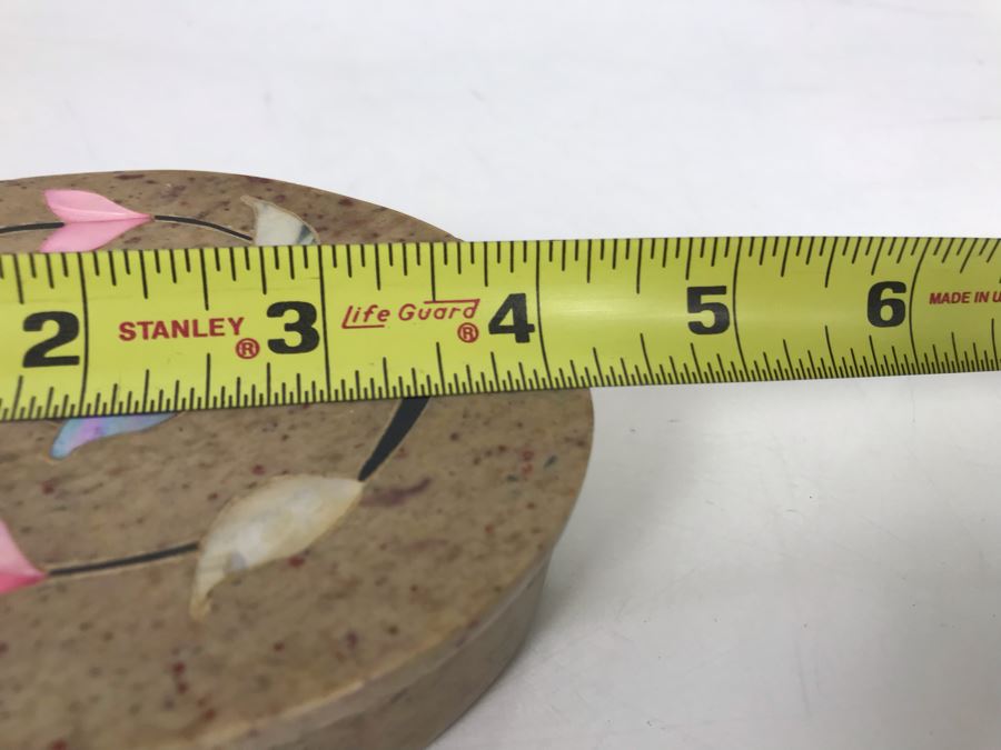 Inlaid Stone Box 4W X 3D X 1.25H [Photo 9]