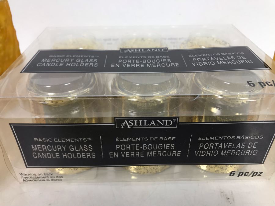 Various New Restoration Hardware Yellow Votive Sets And New Set Of Six Mercury Glass Candle Holders [Photo 8]