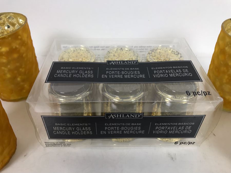 Various New Restoration Hardware Yellow Votive Sets And New Set Of Six Mercury Glass Candle Holders [Photo 9]