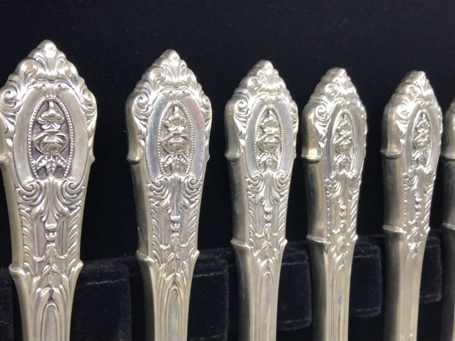 Sterling Silver Wallace Flatware Service For 8 With Large Silver