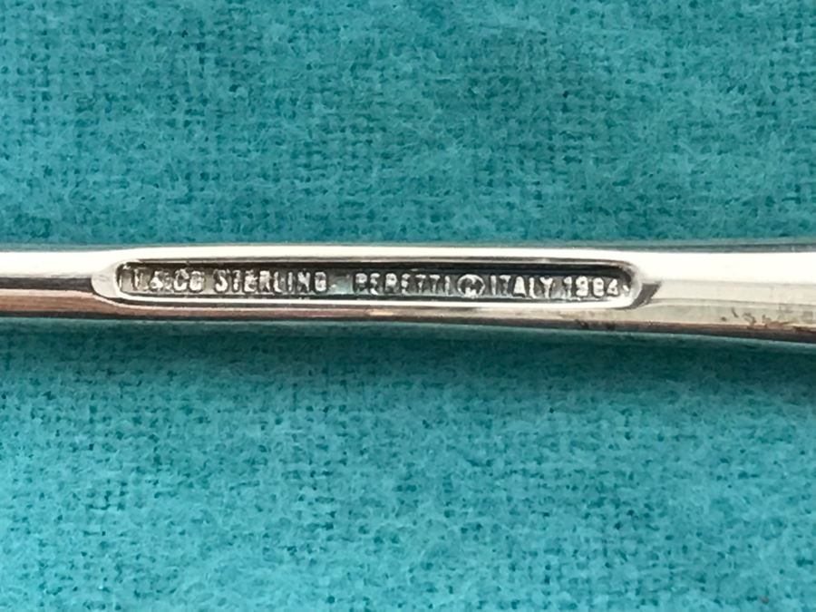 Tiffany & Co Sterling Silver Vintage 1984 Elsa Peretti Padova Bubble Blower With Original Box [Photo 8]