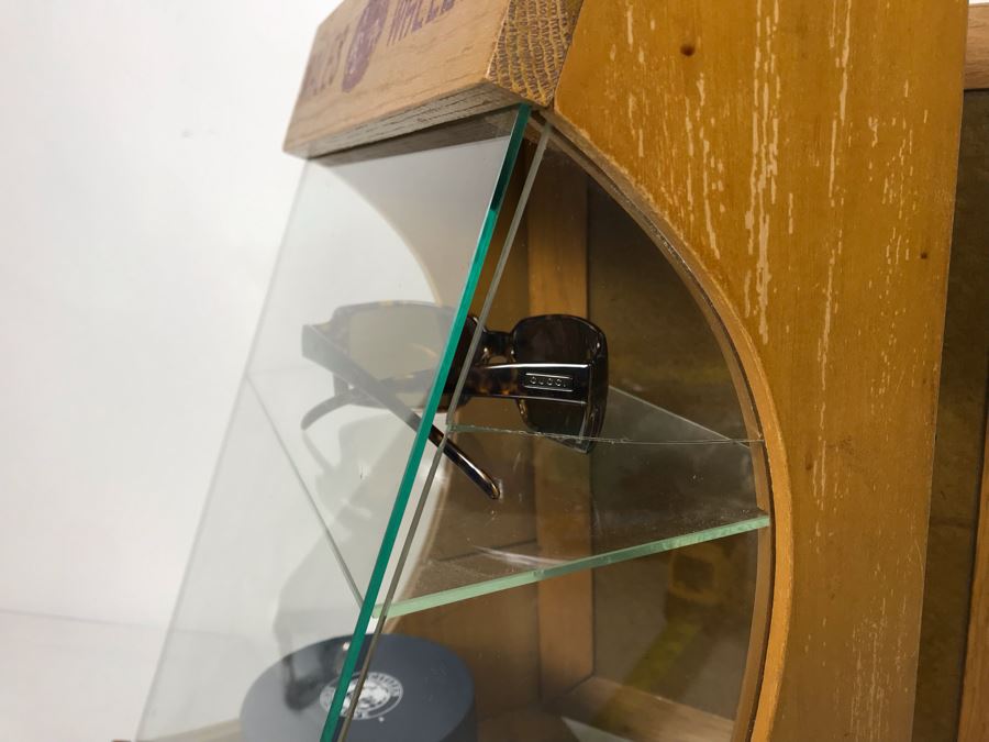 Original English Wales Wallets Scotch Purses Mercantile Store Countertop Display Case (Right Side Glass Has A Crack - Doesn't Include Items In Case) 11.5W X 10.5D X 16.5H [Photo 10]