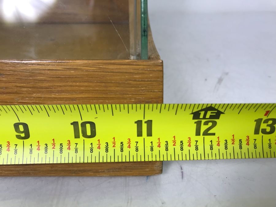 Original English Wales Wallets Scotch Purses Mercantile Store Countertop Display Case (Right Side Glass Has A Crack - Doesn't Include Items In Case) 11.5W X 10.5D X 16.5H [Photo 19]