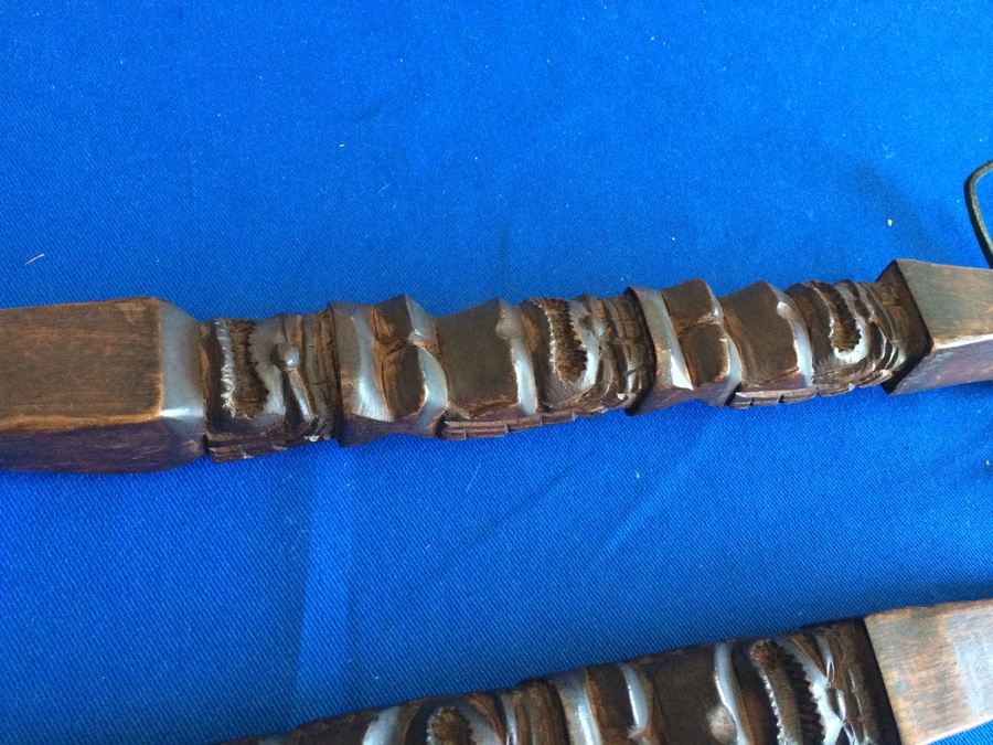 Large Carved Spoon and Fork [Photo 7]