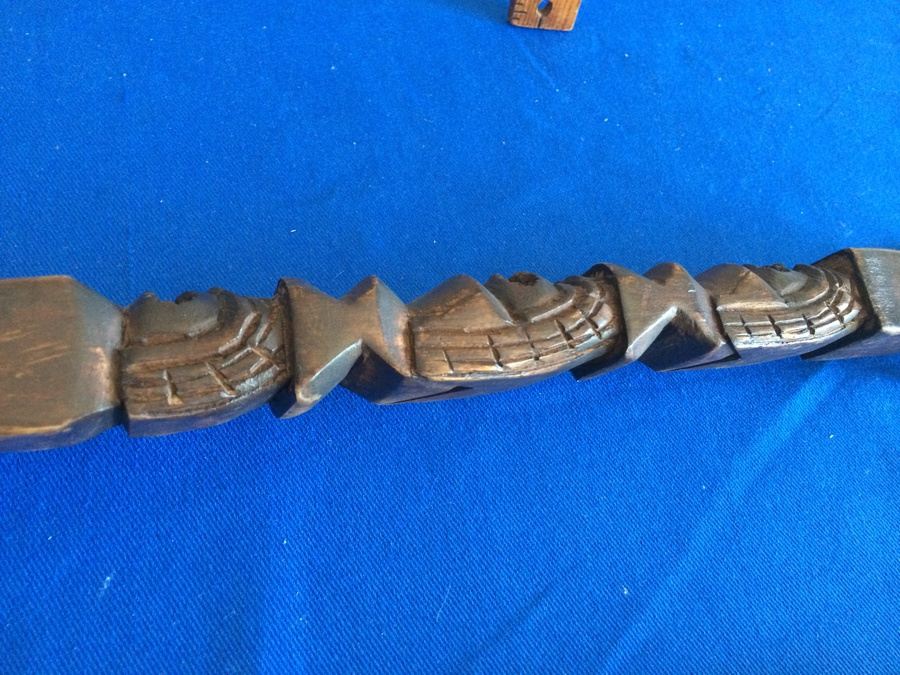 Large Carved Spoon and Fork [Photo 8]