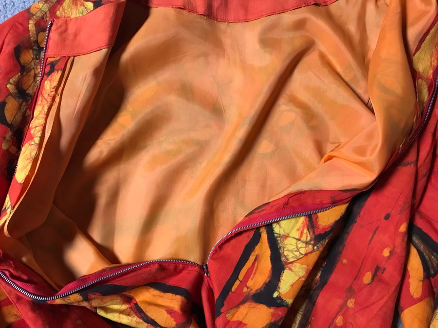 Vintage Mid-Century Hawaiian Batik Muumuu Dress (Shoulder To Shoulder: 15', Length 56') [Photo 11]