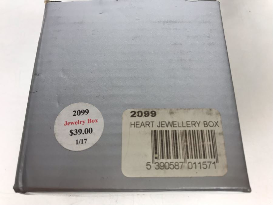 Pair Of New Mullingar Pewter Ireland Heart Shaped Jewelry Boxes [Photo 9]