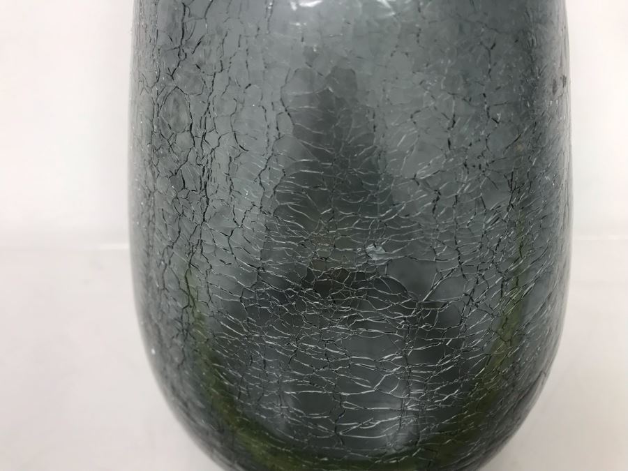 Hand Blown Crackle Glass Modernist Pitcher 6W X 11.5H [Photo 3]