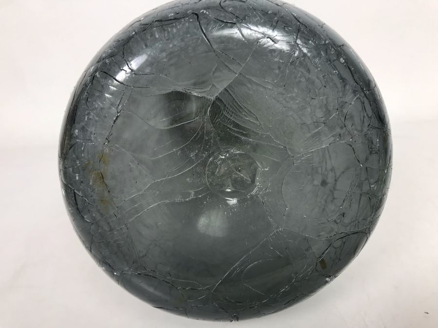 Hand Blown Crackle Glass Modernist Pitcher 6W X 11.5H [Photo 5]