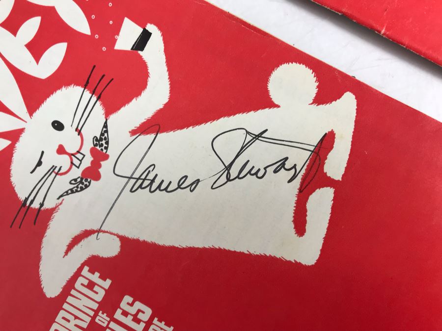 Pair Of James Stewart Hand Signed Harvey Play Theatre Programs (It's A Wonderful Life Lead Actor) [Photo 3]