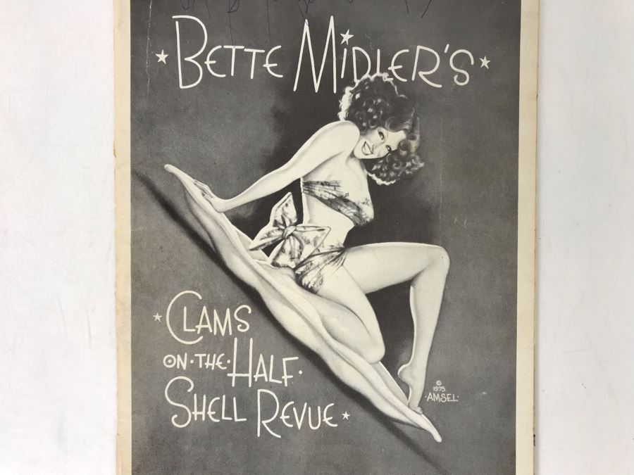Hand Signed Bette Midler Playbill Theatre Program Clams On The Half Shell Revue [Photo 6]