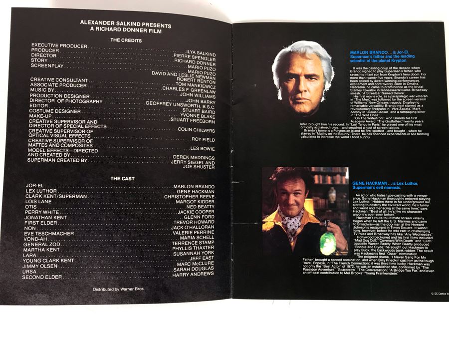 Superman The Movie Original Program [Photo 3]