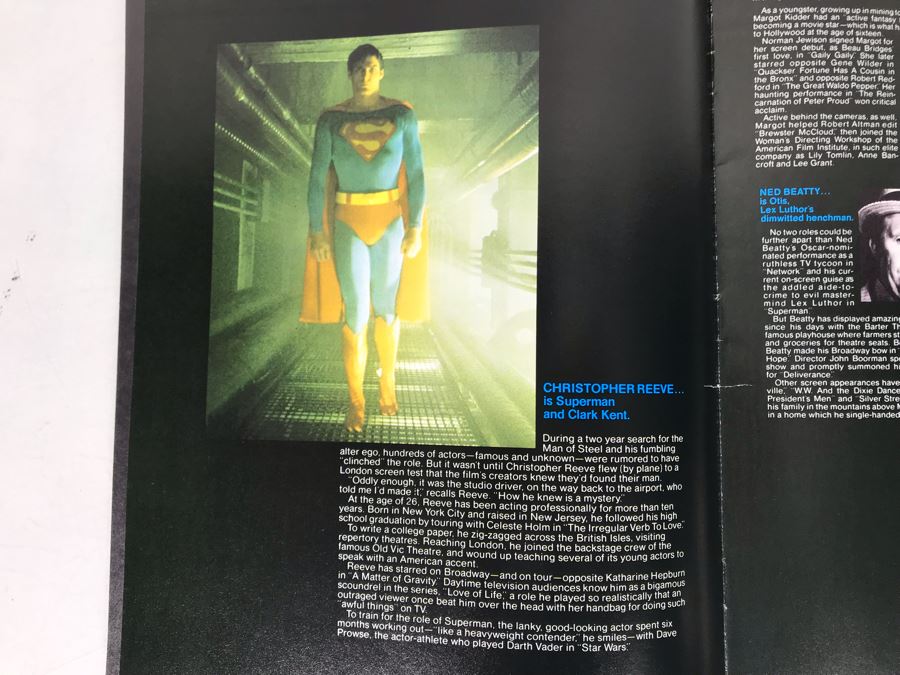 Superman The Movie Original Program [Photo 6]