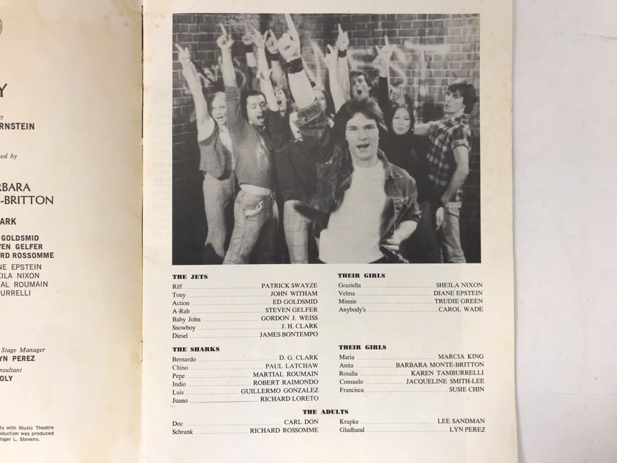 West Side Story Musical Program Featuring Patrick Swayze [Photo 3]
