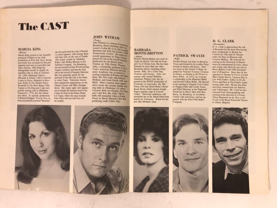 West Side Story Musical Program Featuring Patrick Swayze [Photo 5]