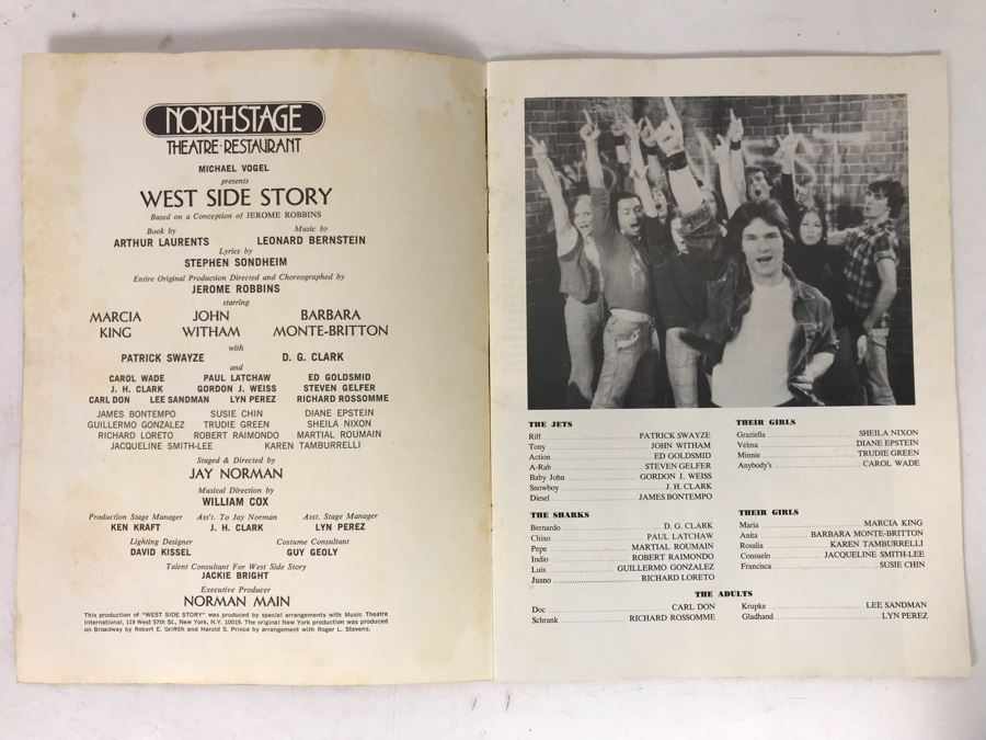 West Side Story Musical Program Featuring Patrick Swayze [Photo 2]