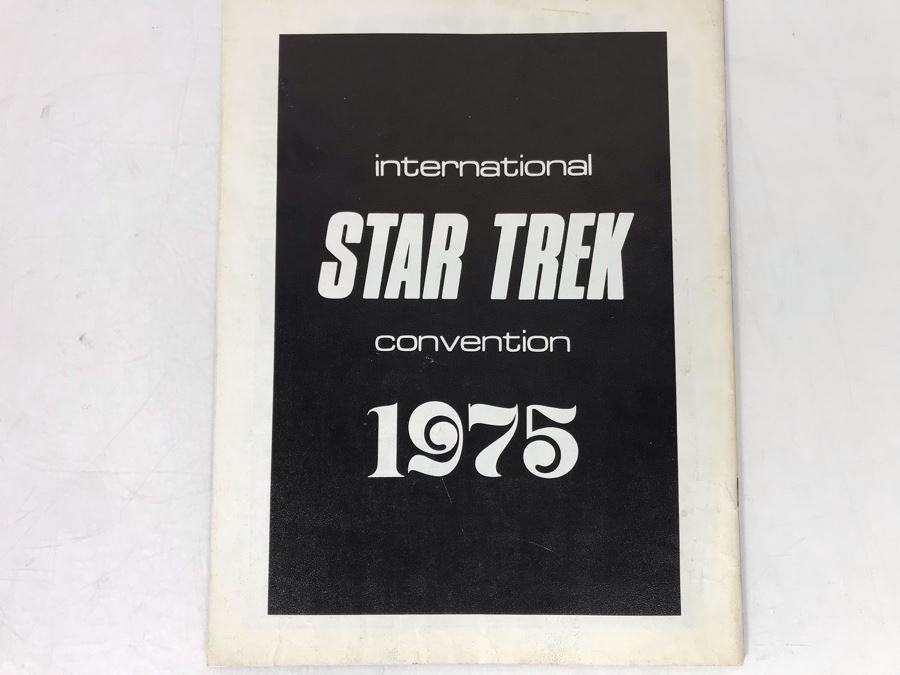 Vintage 1975 International Star Trek Convention Program