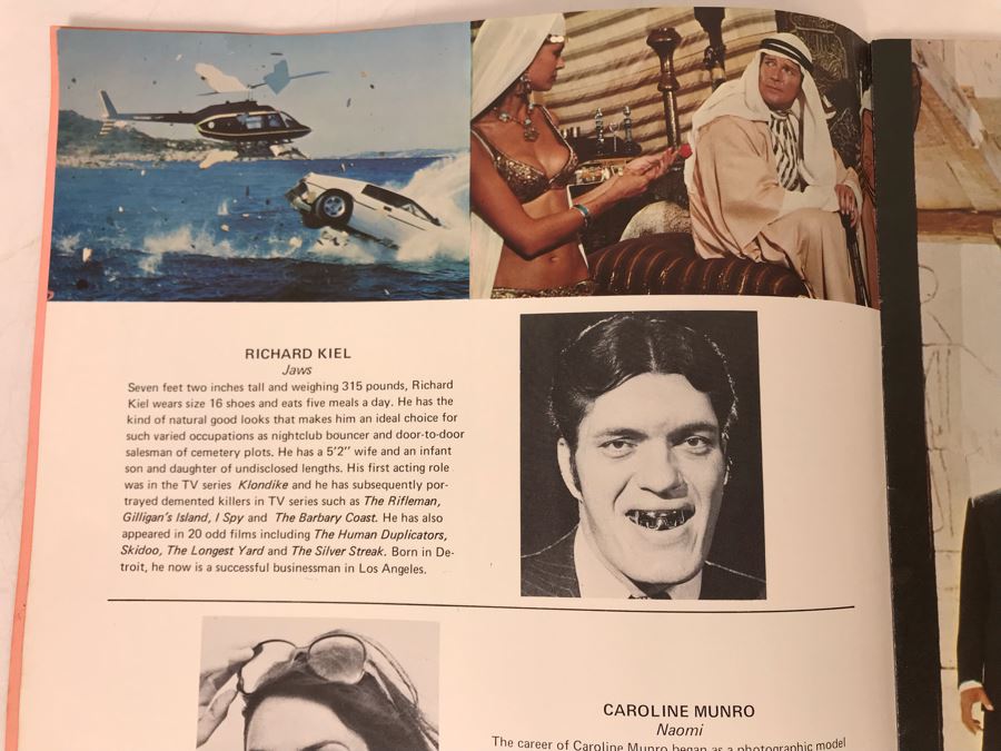 Original James Bond The Spy Who Loved Me Movie Program [Photo 7]