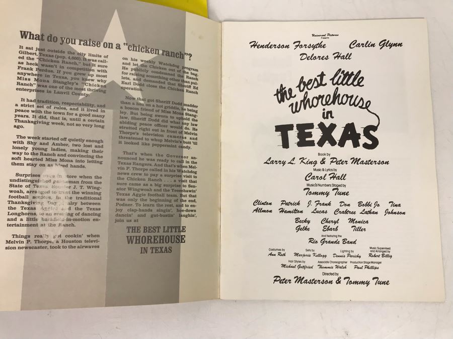 Collection Of Five Theatre Programs: The King And I, Chicago, The Best Little Whorehouse In Texas, Cats, Neil Simon's California Suite [Photo 12]