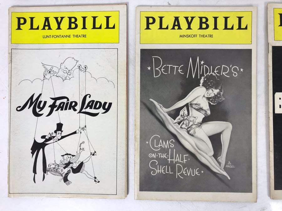 Collection Of 10 Vintage Playbill Theatre Programs