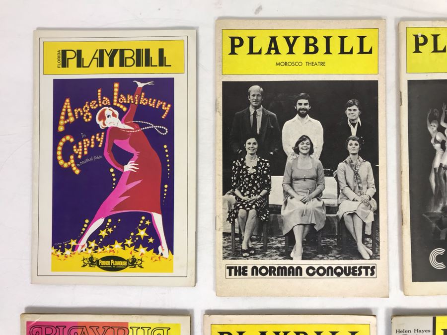Collection Of 10 Vintage Playbill Theatre Programs
