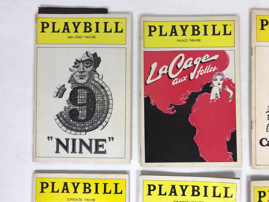 Collection Of 10 Vintage Playbill Theatre Programs