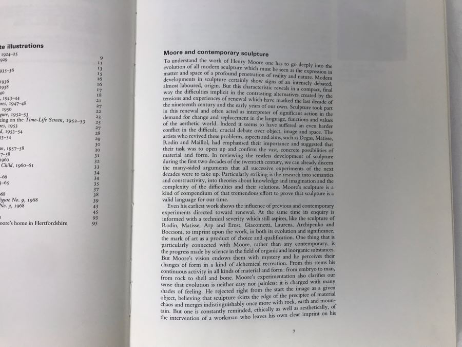 Henry Moore Artist Book [Photo 4]