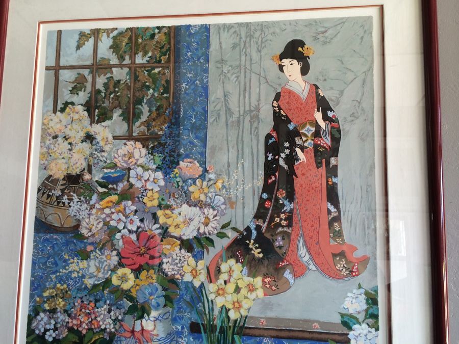 John Powell Color Serigraph Ancestral Scroll 339/350 Hand Signed by Artist [Photo 3]