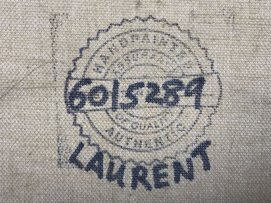 Original Listed Artist Jean Michel Laurent Sailing Ship Painting On Canvas In Stunning Frame (Frame: 20 X 18, Canvas: 10 X 8) [Photo 14]