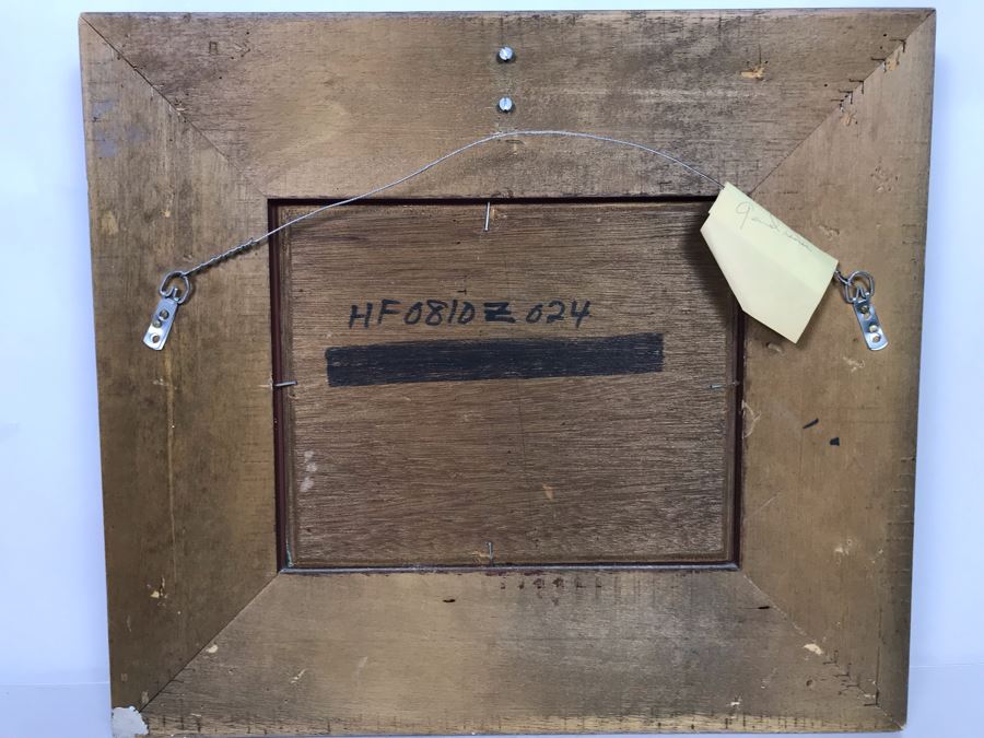 Original Signed Sailing Ship Painting On Board - Signature Illegible (Frame: 18 X 16, Board: 10 X 8) [Photo 18]