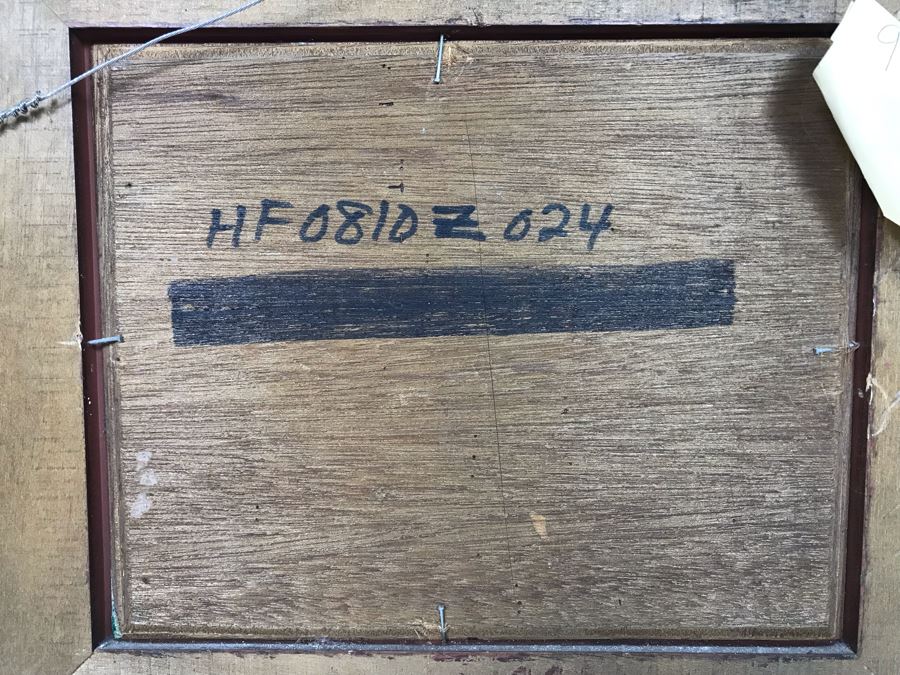 Original Signed Sailing Ship Painting On Board - Signature Illegible (Frame: 18 X 16, Board: 10 X 8) [Photo 19]