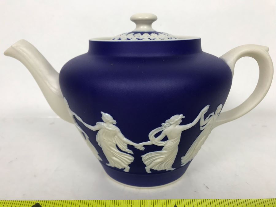 Jasperware Dudson Hanley Teapot Made In England [Photo 3]