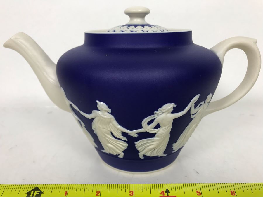 Jasperware Dudson Hanley Teapot Made In England [Photo 4]