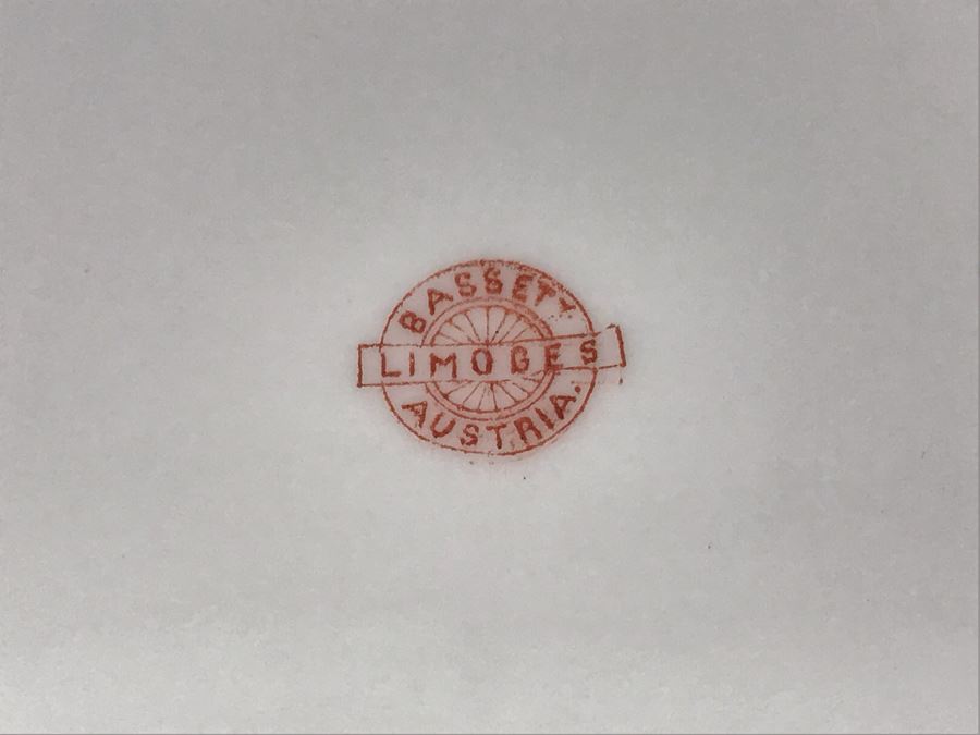 Hand Painted Limoges Bassett Austria Oval Serving Platter [Photo 9]