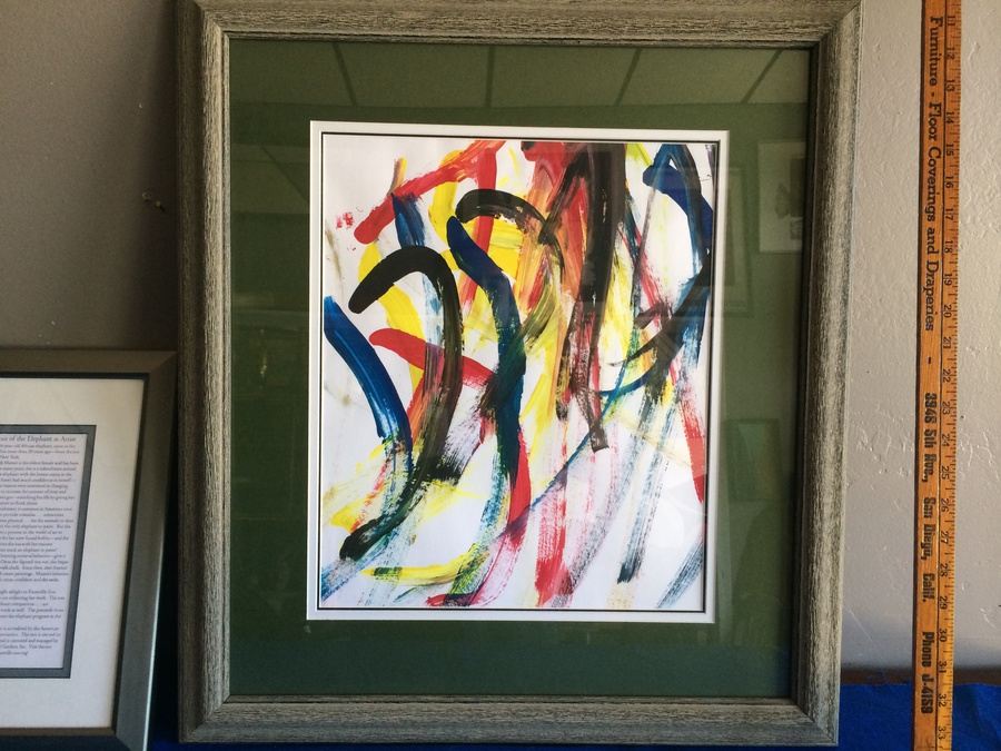 Original Art Painted by an Actual African Elephant (Mamie) [Photo 2]