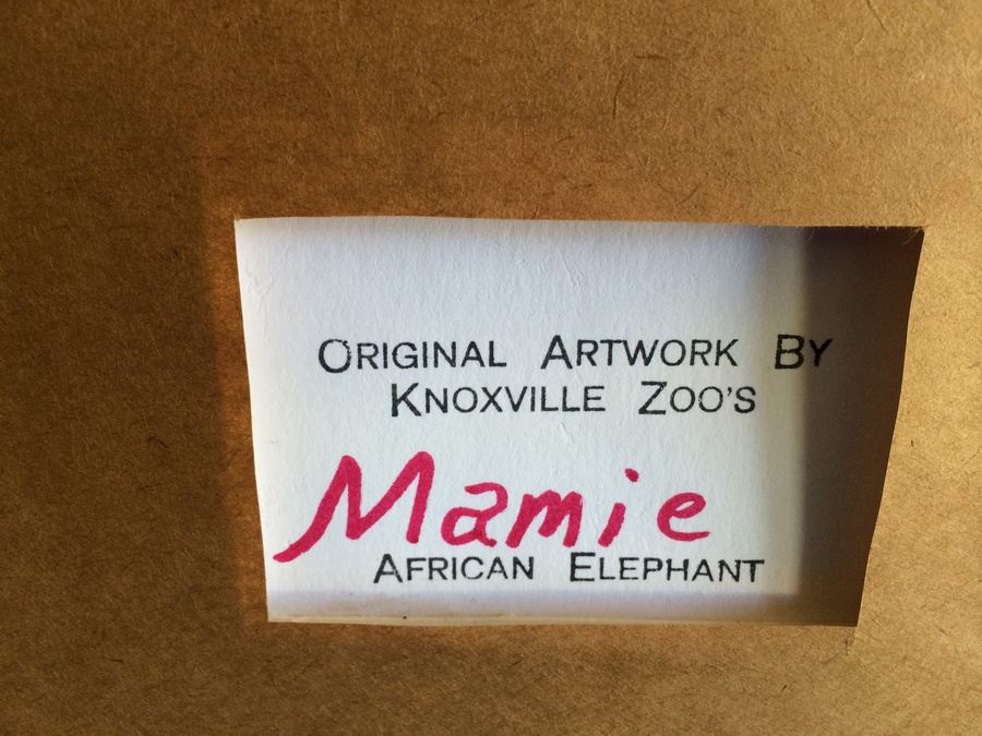 Original Art Painted by an Actual African Elephant (Mamie) [Photo 9]