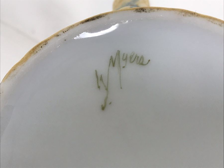 Hand Painted Signed W. Myers Porcelain Teapot 8.5W X 6D X 6H [Photo 17]