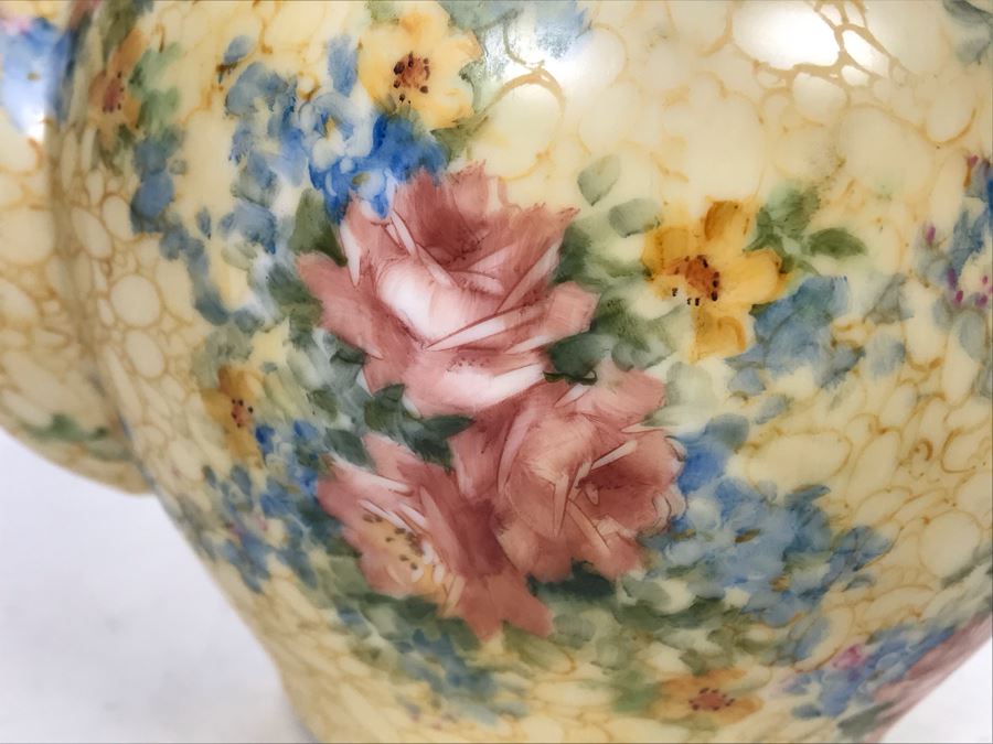 Hand Painted Signed W. Myers Porcelain Teapot 8.5W X 6D X 6H [Photo 5]