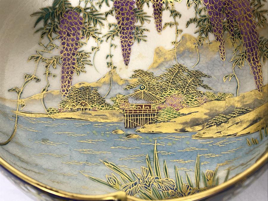 Pair Of Signed Hand Painted Japanese Bowls 6R, 4.75R [Photo 9]