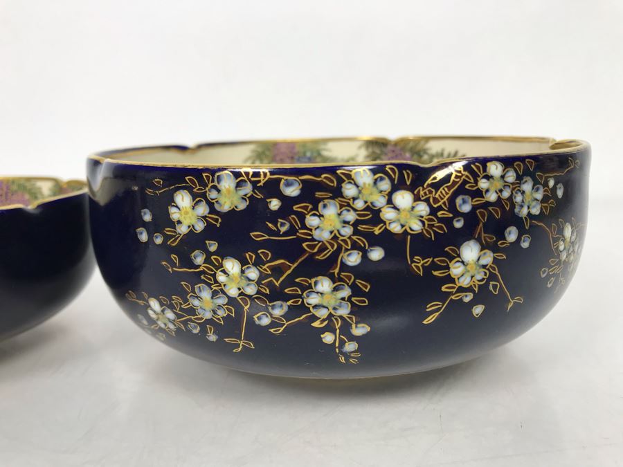 Pair Of Signed Hand Painted Japanese Bowls 6R, 4.75R [Photo 11]