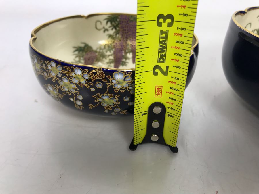 Pair Of Signed Hand Painted Japanese Bowls 6R, 4.75R [Photo 17]