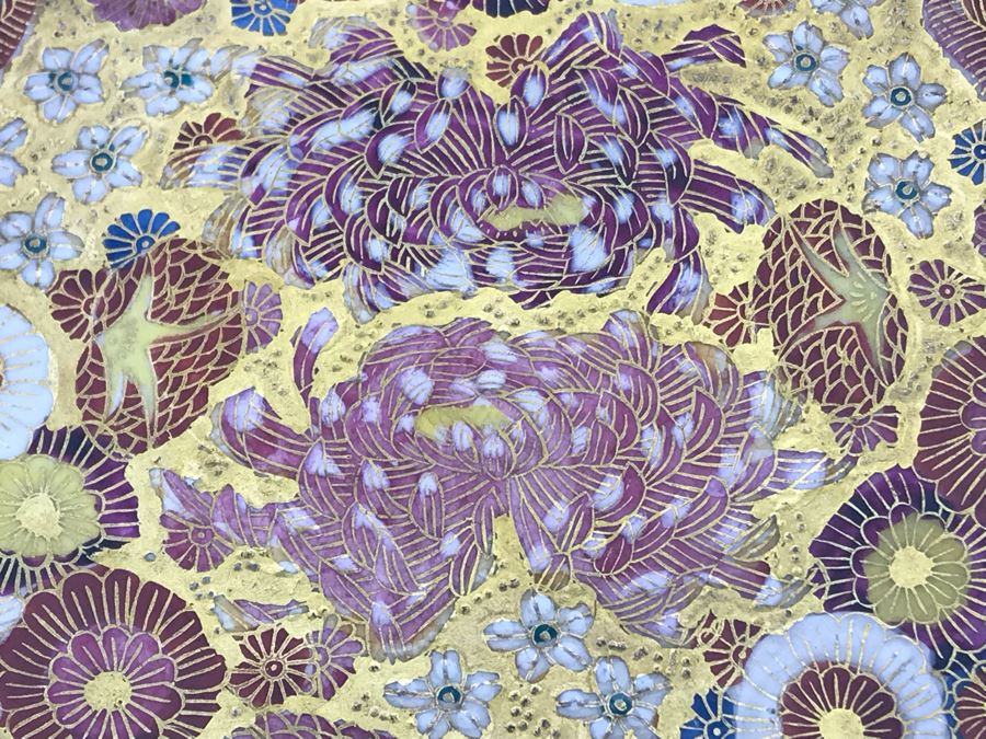 Stunning Signed Hand Painted Japanese Imari Porcelain Bowl [Photo 8]