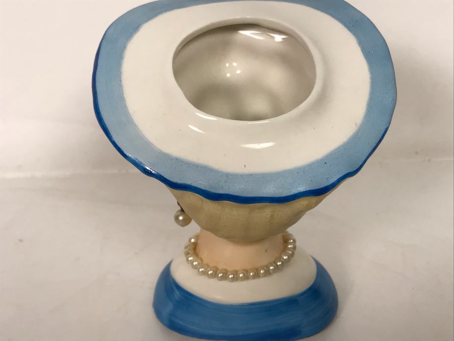 Vintage Hand Painted Head Vase With Earrings 3W X 4H [Photo 6]