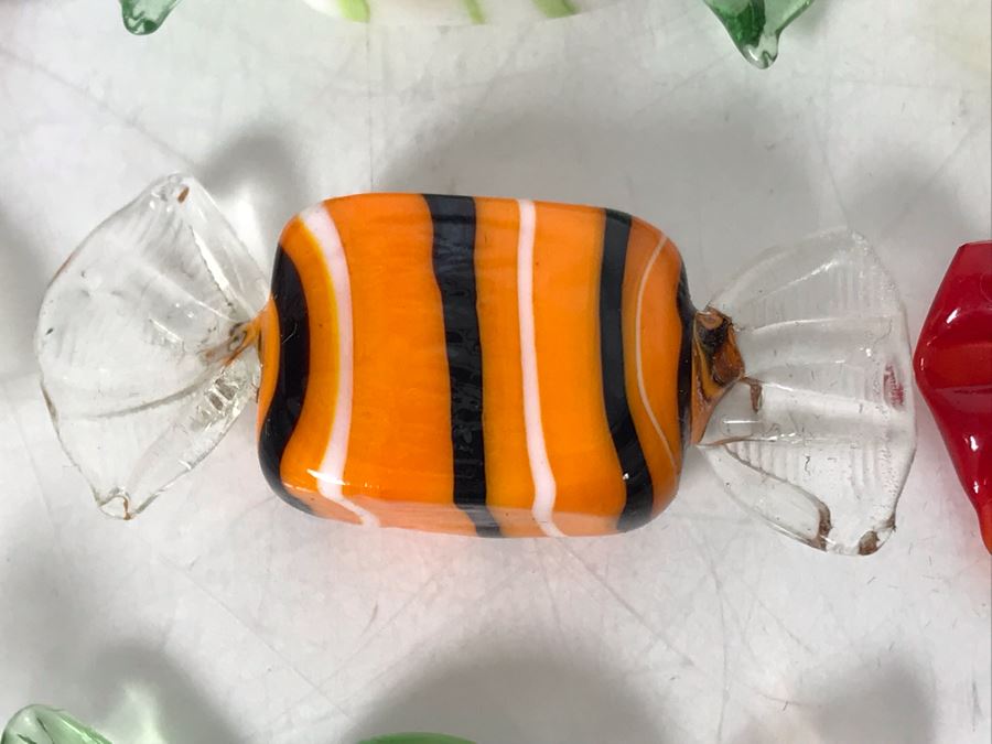 Collection Of 30 Hand Blown Glass Candy Candies [Photo 9]