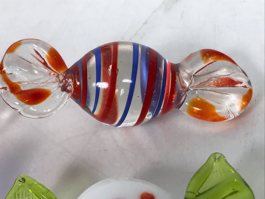 Collection Of 30 Hand Blown Glass Candy Candies [Photo 13]