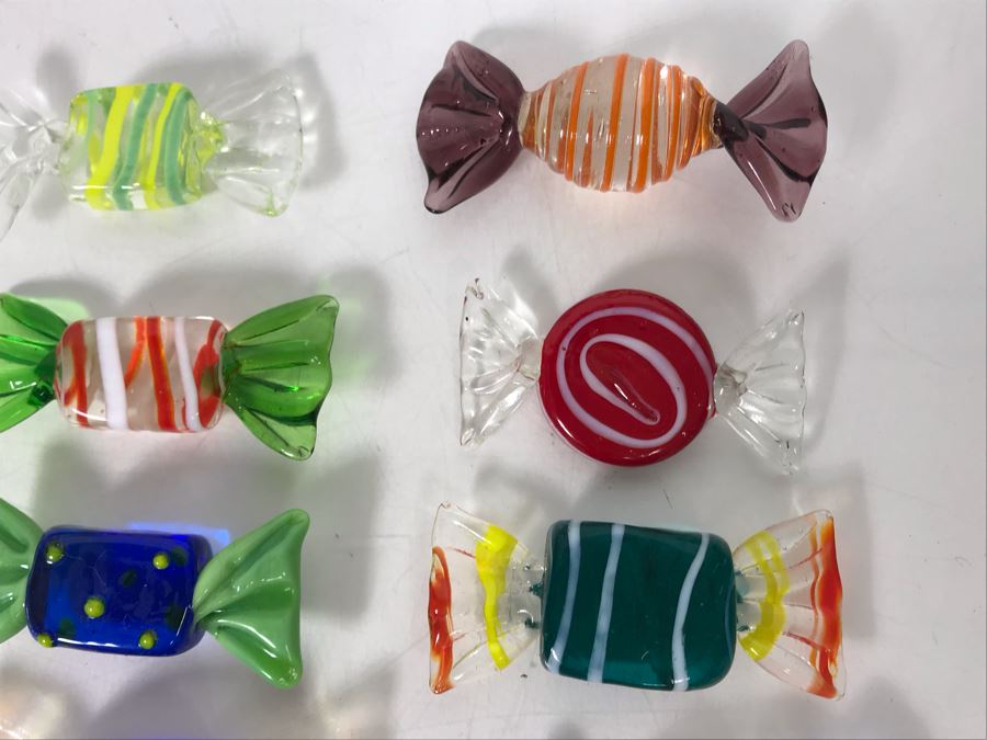 Collection Of 30 Hand Blown Glass Candy Candies [Photo 5]