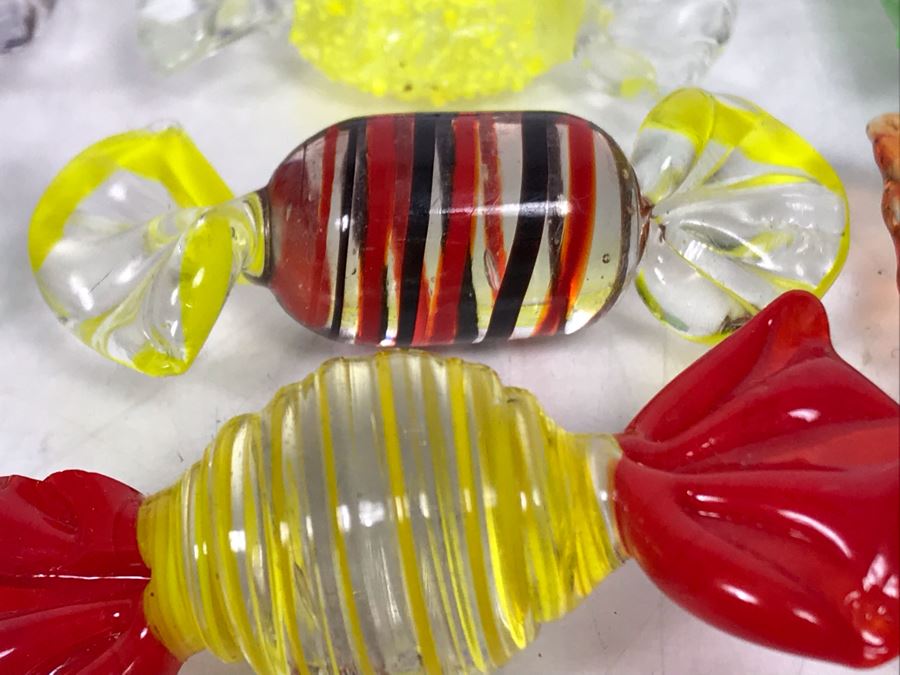 Collection Of 30 Hand Blown Glass Candy Candies [Photo 11]