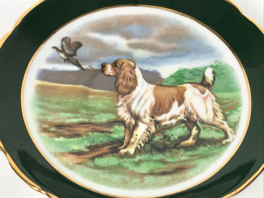 Gold Rimmed Regency Bone China Cup And Saucer With Dog And Pheasant [Photo 5]